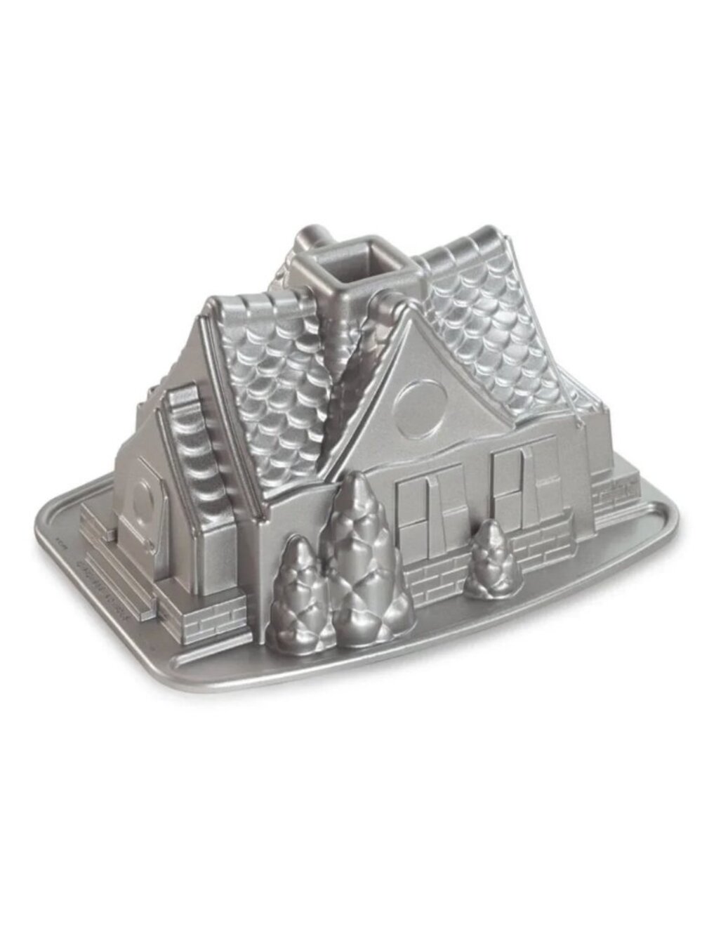 Nordic Ware Christmas cast aluminum gingerbread house 9 cup 2.1L bundt cake pan